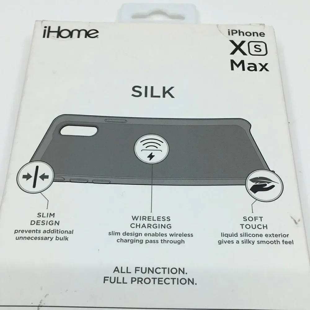 XS Max iPhone Phone Case Ihome Slim Silicone Flexible Soft Touch Pink
